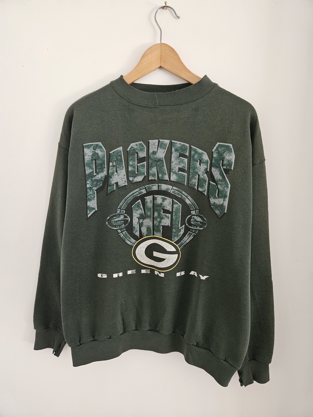 Vintage Green Bay Packers Crewneck Sweatshirt Mens Large 90s
